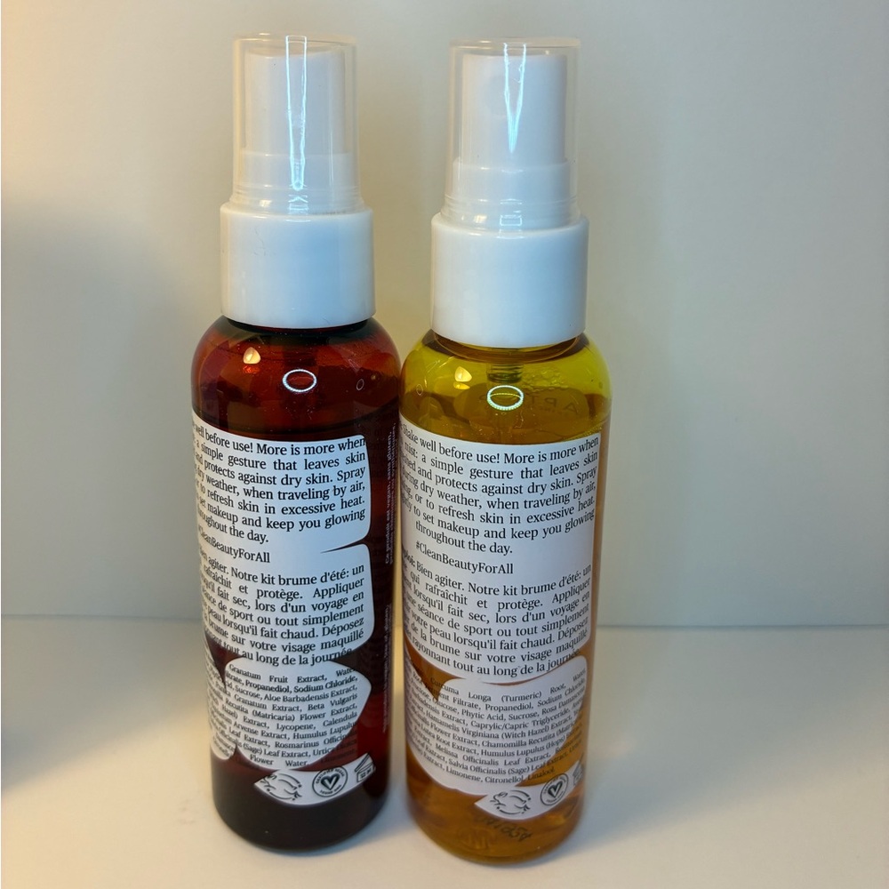Apto Skincare Summer Mist 2 Pc Set Turmeric & Pomegranate Face Setting Spray LE - Picture 5 of 8